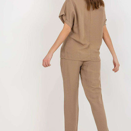 Chic Summer Set Parisian Blouse and Tailored Pants - Très Elite