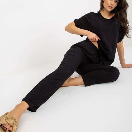 Chic Summer Set Parisian Blouse and Tailored Pants - Très Elite