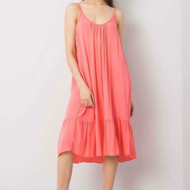 Chic Summer Strapless Flare Dress - Breezy Viscose Blend