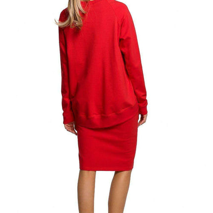 Chic Sweatshirt-Style Pencil Skirt for Sporty Elegance - Très Elite