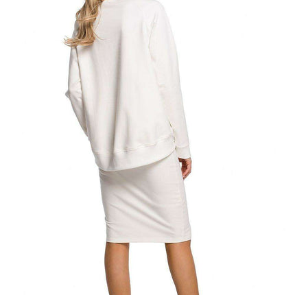 Chic Sweatshirt-Style Pencil Skirt for Sporty Elegance - Très Elite