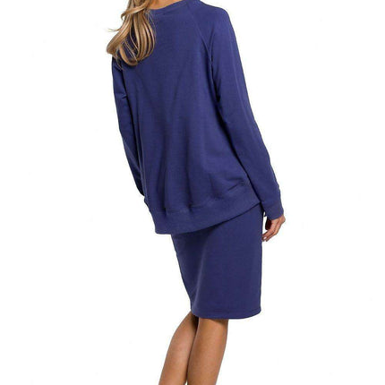 Chic Sweatshirt-Style Pencil Skirt for Sporty Elegance - Très Elite