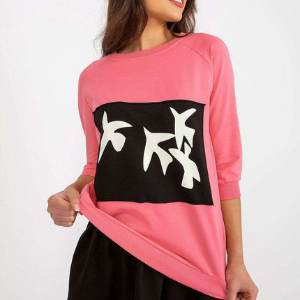 Chic Sweatshirt and Flared Skirt Ensemble