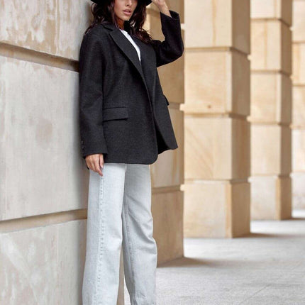 Chic Tailored Lapel Jacket by Roco Fashion - Très Elite