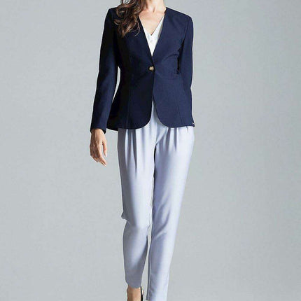Chic Tailored Patterned Blazer with Waist Definition - Très Elite
