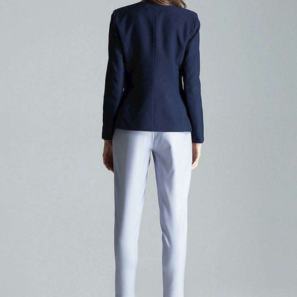Chic Tailored Patterned Blazer with Waist Definition - Très Elite
