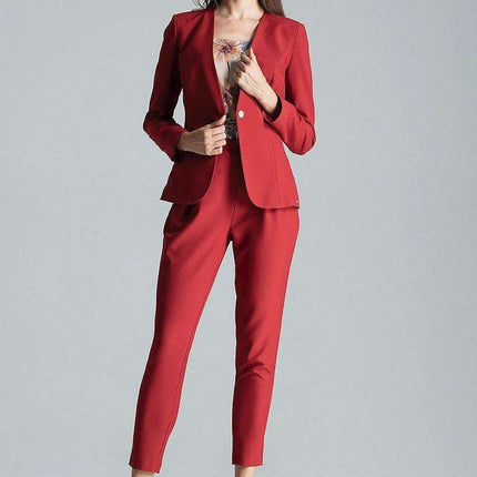 Chic Tailored Patterned Blazer with Waist Definition - Très Elite
