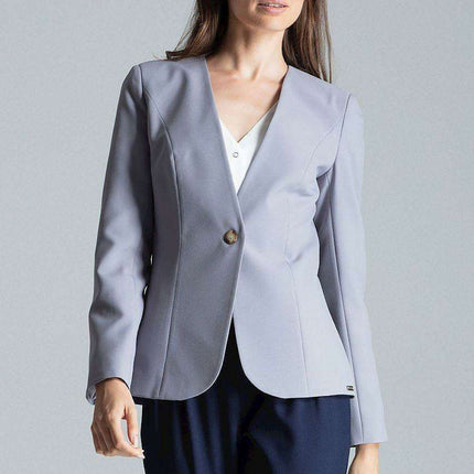 Chic Tailored Patterned Blazer with Waist Definition - Très Elite