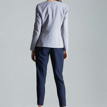 Chic Tailored Patterned Blazer with Waist Definition - Très Elite