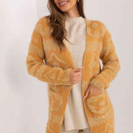 Chic Textured Open-Front Comfort Cardigan