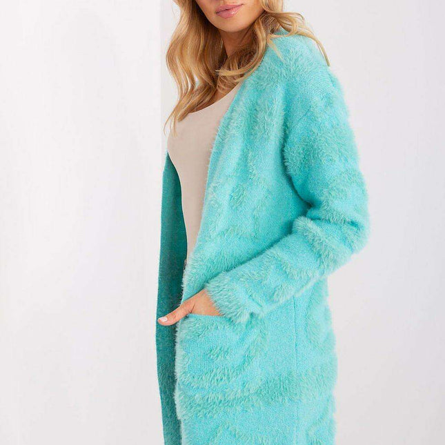 Chic Textured Open-Front Comfort Cardigan