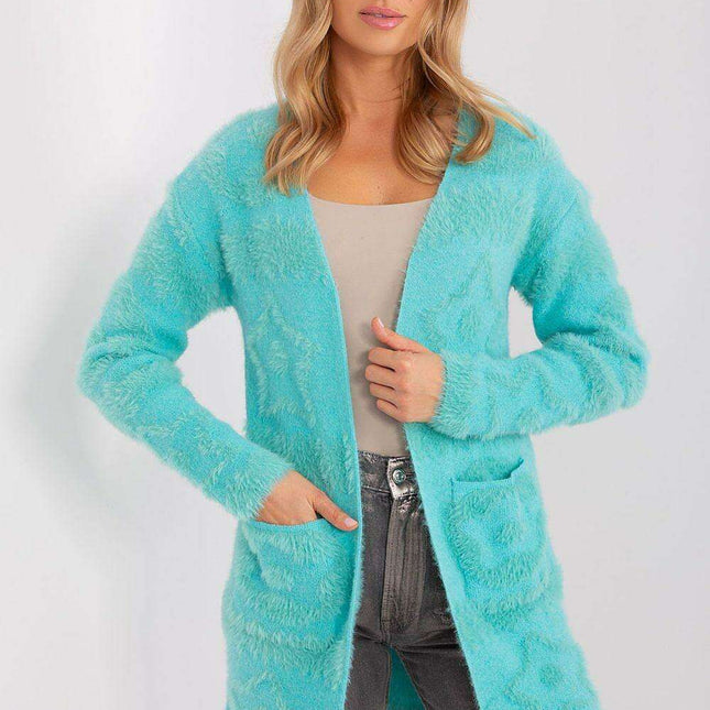 Chic Textured Open-Front Comfort Cardigan