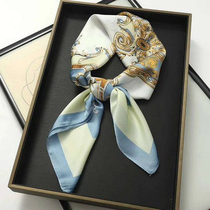 Chic Toddler Elegance: Luxurious 70x70cm Silk Scarf for Ages 6 Months to 4 Years - Très Elite