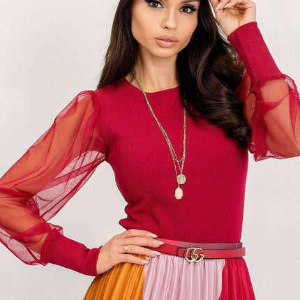 Chic Transparent Sleeve Blouse From Rue Paris Collection - Très Elite