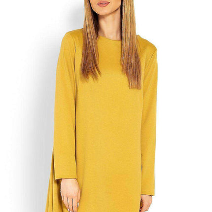 Chic Trapezoidal Daydress with Stylish Peekaboo Accents - Très Elite