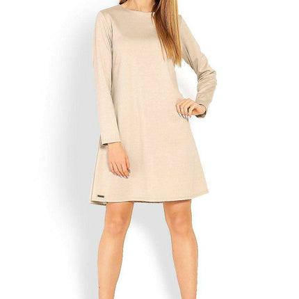 Chic Trapezoidal Daydress with Stylish Peekaboo Accents - Très Elite