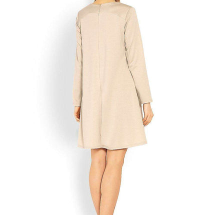 Chic Trapezoidal Daydress with Stylish Peekaboo Accents - Très Elite