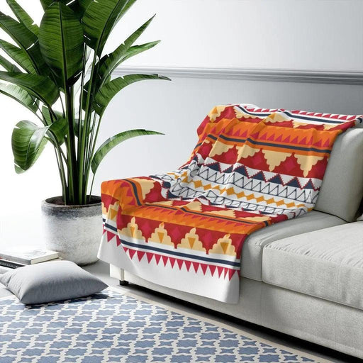 Chic Tribal Plush Sherpa Fleece Blanket - Très Elite
