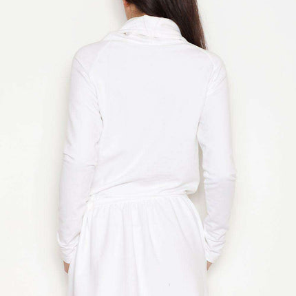 Chic Turtleneck Midi Dress with Adjustable Waist Design - Très Elite
