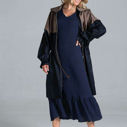 Chic Two-Tone Autumn Parka Jacket - Très Elite