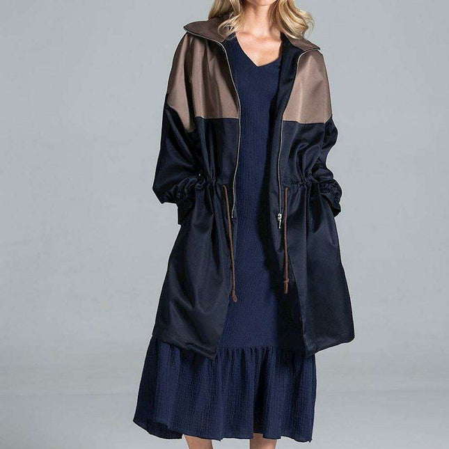 Chic Two-Tone Autumn Parka Jacket - Très Elite