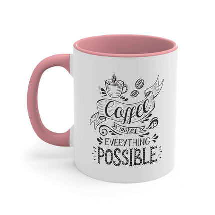 Chic Two-Tone Ceramic Coffee Mug - 11oz for Stylish Sipping- Très Elite- Très Elite