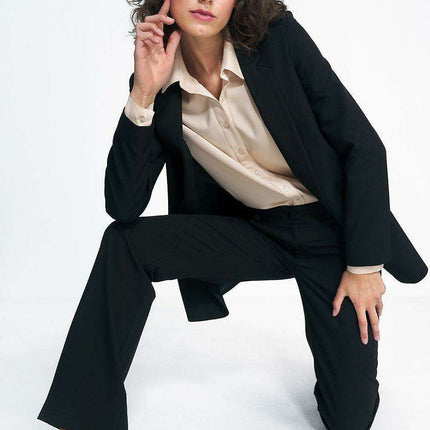 Chic Unbuttoned Blazer for Modern Elegance European Style - Très Elite