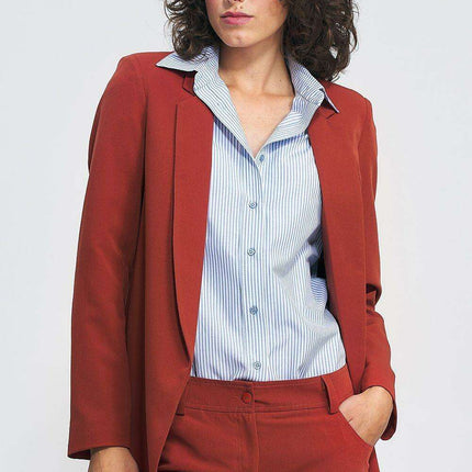 Chic Unbuttoned Blazer for Modern Elegance European Style