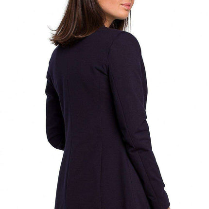 Chic Unbuttoned Cotton Blend Jacket with Functional Flap Pockets - Très Elite