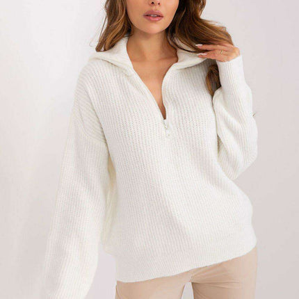 Chic Unbuttoned Turtleneck Sweater - Très Elite