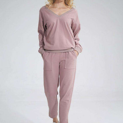 Chic V-Neck Cotton Blend Knitwear