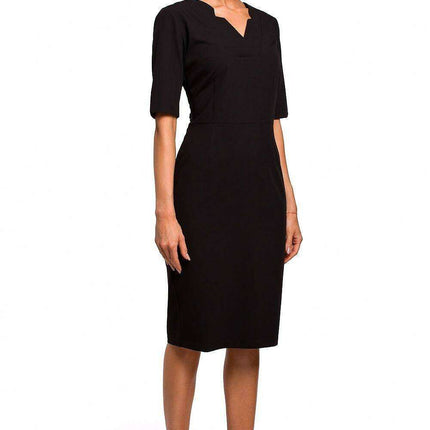 Chic V-Neck Cutout Pencil Dress - Très Elite
