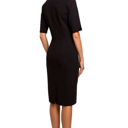 Chic V-Neck Cutout Pencil Dress - Très Elite