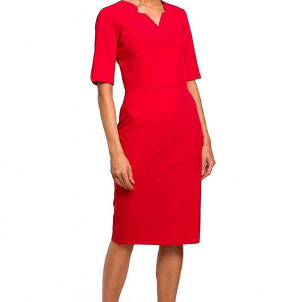 Chic V-Neck Cutout Pencil Dress - Très Elite