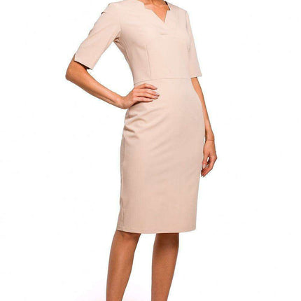 Chic V-Neck Cutout Pencil Dress - Très Elite