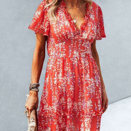 Chic V-Neck Dress: Your Go-To Essential for Spring and Summer Style - Très Elite