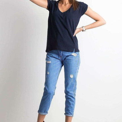 Chic V-Neck Essential Cotton Top for Women - Très Elite