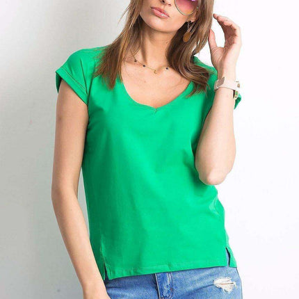Chic V-Neck Essential Cotton Top for Women