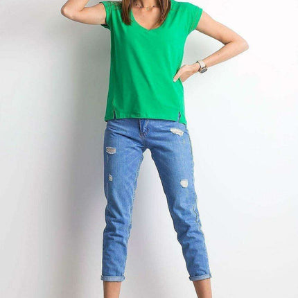 Chic V-Neck Essential Cotton Top for Women - Très Elite