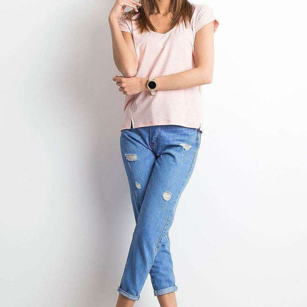 Chic V-Neck Essential Cotton Top for Women - Très Elite