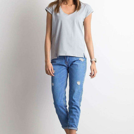 Chic V-Neck Essential Cotton Top for Women - Très Elite