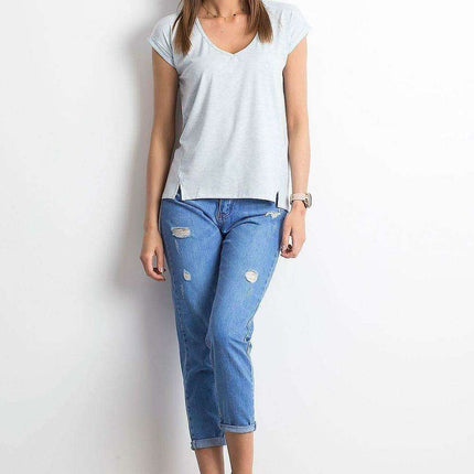 Chic V-Neck Essential Cotton Top for Women - Très Elite
