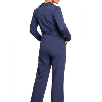 Chic V-Neck Jumpsuit Set with Stylish Belt - Très Elite