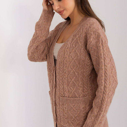Chic V-Neck Knit Cardigan with Customizable Buttons - Très Elite
