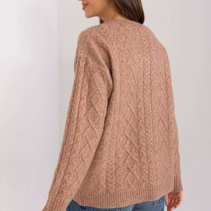 Chic V-Neck Knit Cardigan with Customizable Buttons - Très Elite