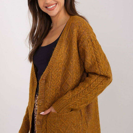 Chic V-Neck Knit Cardigan with Customizable Buttons - Très Elite
