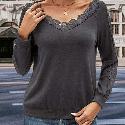 Chic V-Neck Knit Sweater for Stylish Women - Très Elite