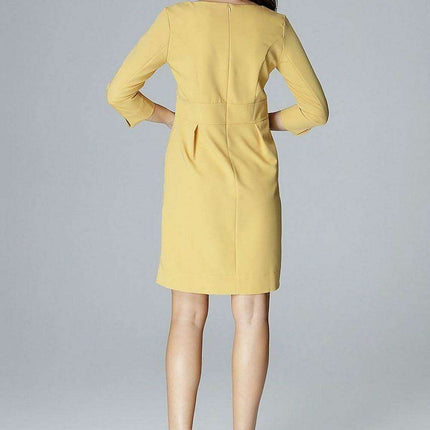 Chic V-Neck Midi Day Dress - Très Elite