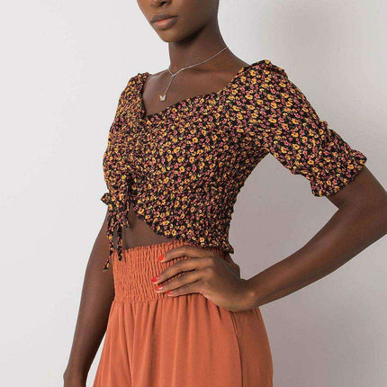 Chic V Neck Parisian Blouse For Women Made In Europe - Très Elite