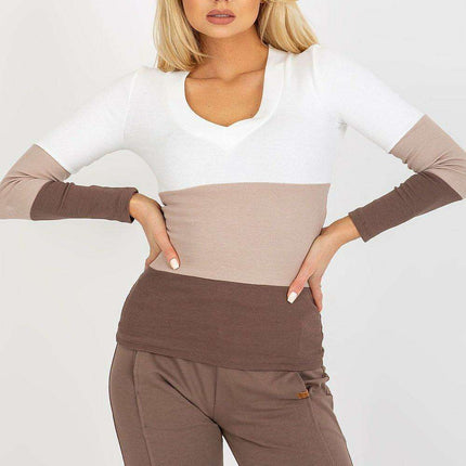 Chic V Neck Ribbed Top Effortless Style And Comfort